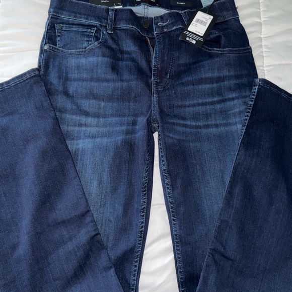 7 For All Mankind Deep Blue Skinny Jeans luxe performance plus size 32 - Picture 1 of 5